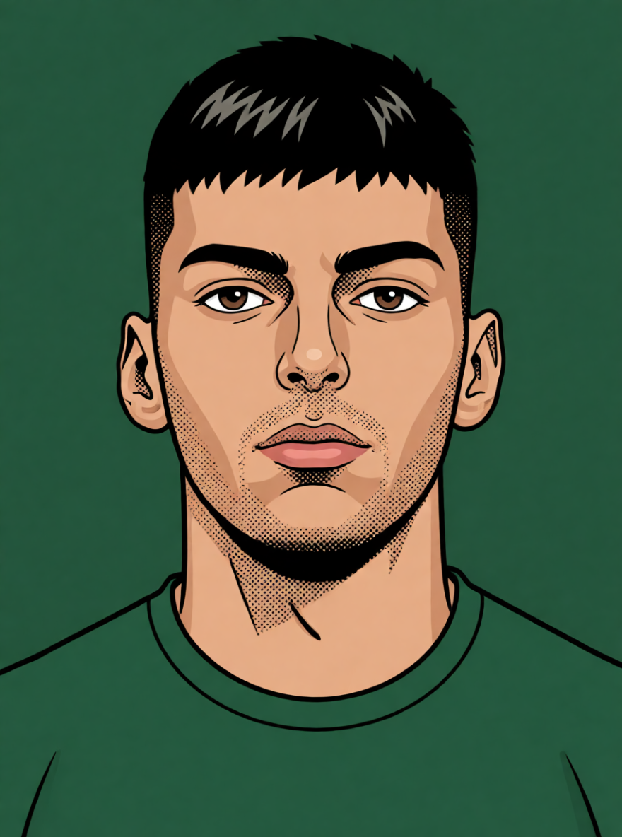 Aleks Stojakovic — ScoutChefAI illüstrasyonu