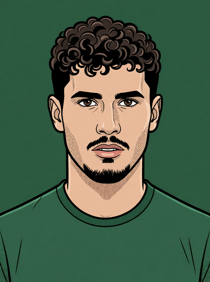 Shaqueel van Persie — ScoutChefAI illüstrasyonu