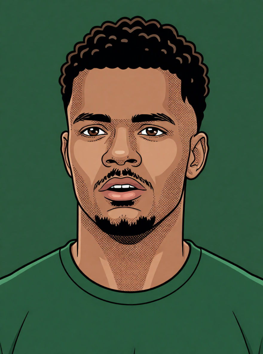 Essien Bassey — ScoutChefAI illüstrasyonu